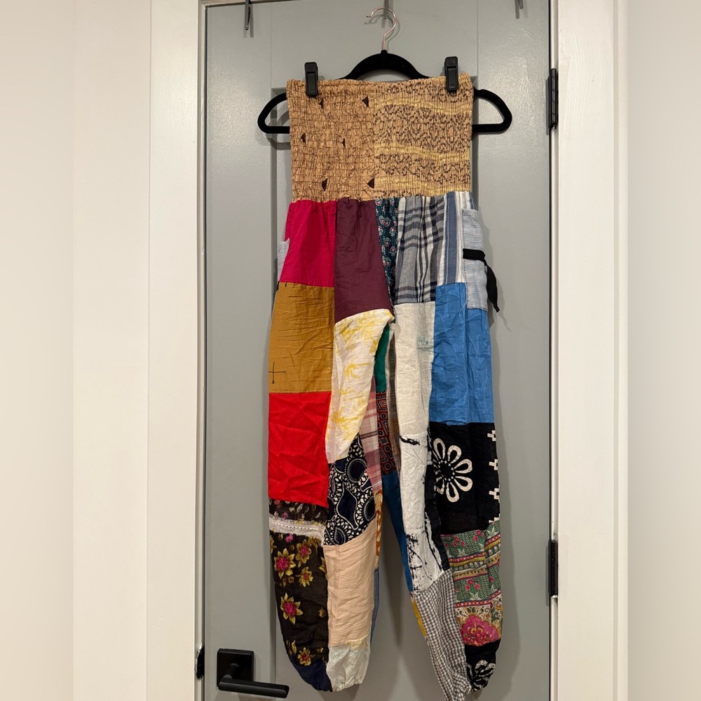 Colorful Patchwork Harem Pants